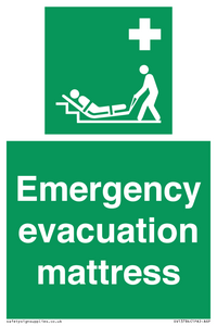 Emergency evacuation mattress